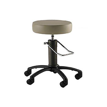 MIDCENTRAL MEDICAL Surgical Stool w/ Black Base, Cresent Back Rest, Medical Blue MCM850-CB-MBL